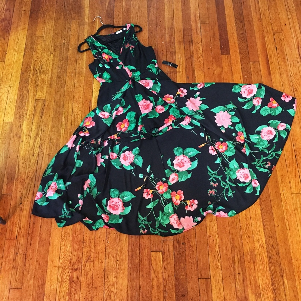 Floral Romper With Skirt NY&C